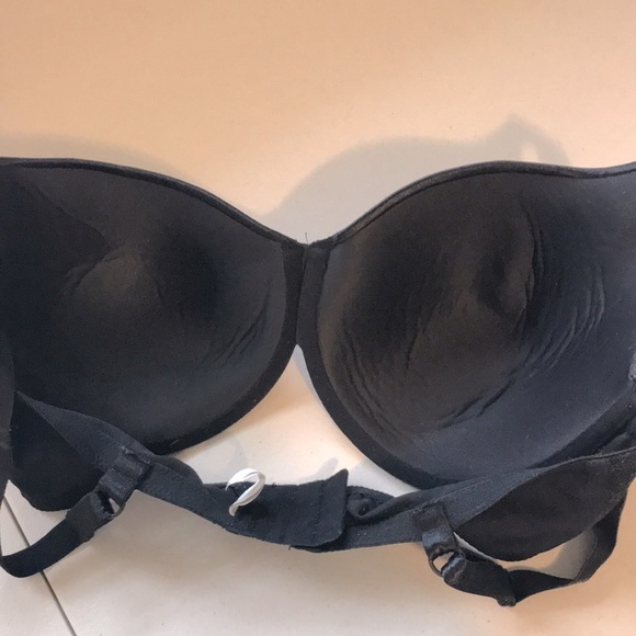 Sweet Nothings Maidenform Black nude lace underwire bra size 38DD - Picture 5 of 7